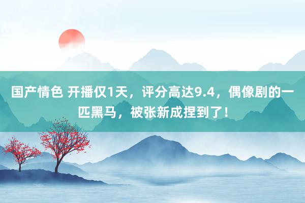 国产情色 开播仅1天，评分高达9.4，偶像剧的一匹黑马，被张新成捏到了！