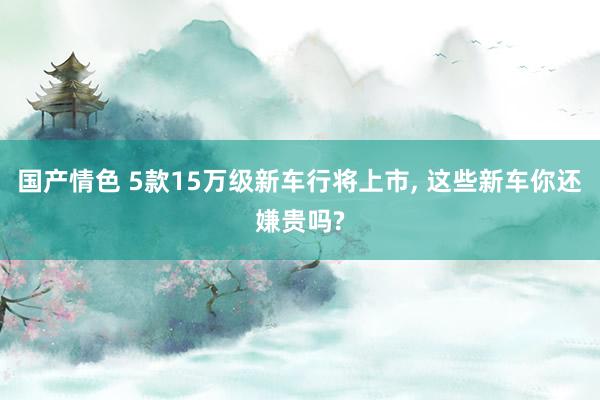 国产情色 5款15万级新车行将上市， 这些新车你还嫌贵吗?