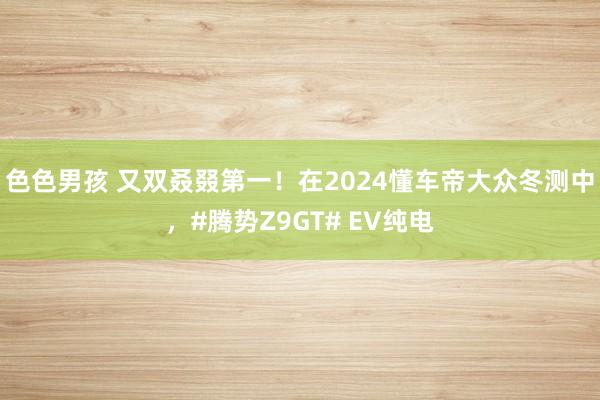 色色男孩 又双叒叕第一！在2024懂车帝大众冬测中，#腾势Z9GT# EV纯电