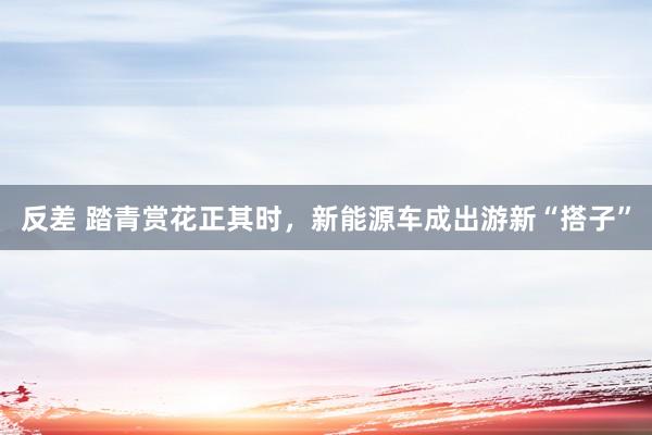 反差 踏青赏花正其时，新能源车成出游新“搭子”