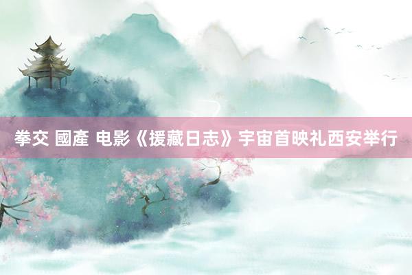 拳交 國產 电影《援藏日志》宇宙首映礼西安举行
