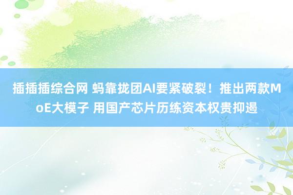 插插插综合网 蚂靠拢团AI要紧破裂！推出两款MoE大模子 用国产芯片历练资本权贵抑遏