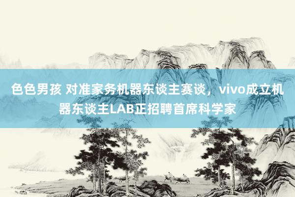 色色男孩 对准家务机器东谈主赛谈，vivo成立机器东谈主LAB正招聘首席科学家