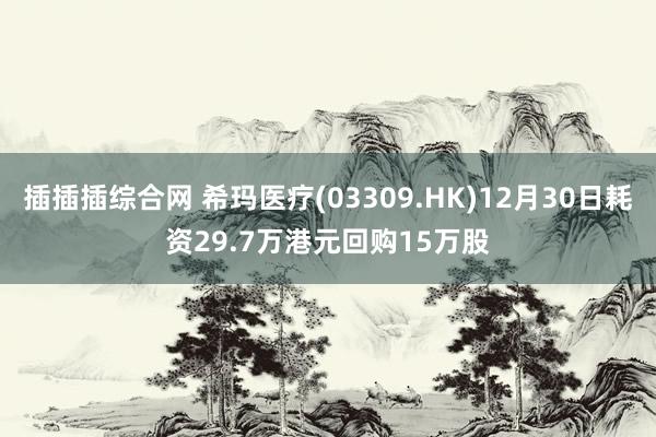 插插插综合网 希玛医疗(03309.HK)12月30日耗资29.7万港元回购15万股