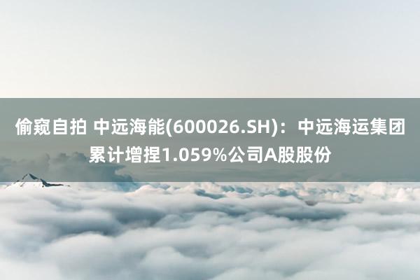 偷窥自拍 中远海能(600026.SH)：中远海运集团累计增捏1.059%公司A股股份