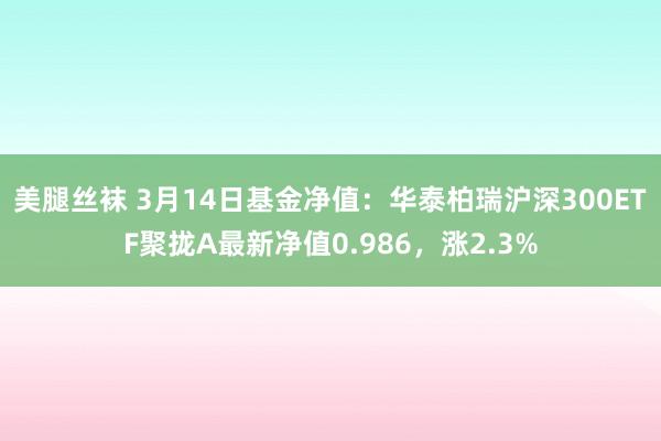 美腿丝袜 3月14日基金净值：华泰柏瑞沪深300ETF聚拢A最新净值0.986，涨2.3%