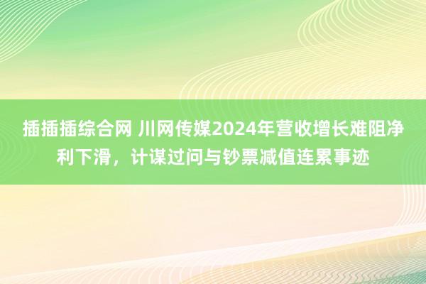 插插插综合网 川网传媒2024年营收增长难阻净利下滑，计谋过问与钞票减值连累事迹