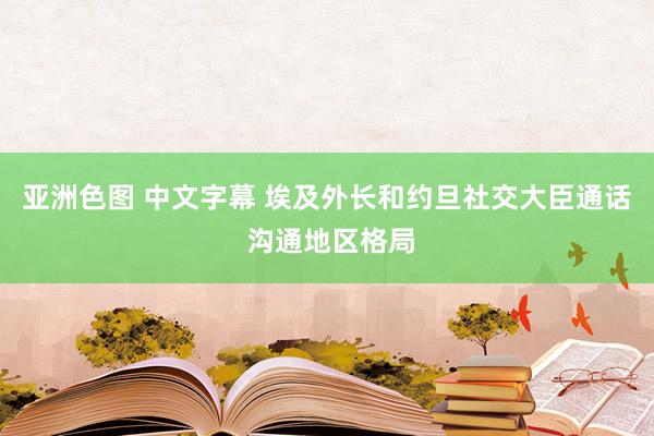 亚洲色图 中文字幕 埃及外长和约旦社交大臣通话 沟通地区格局