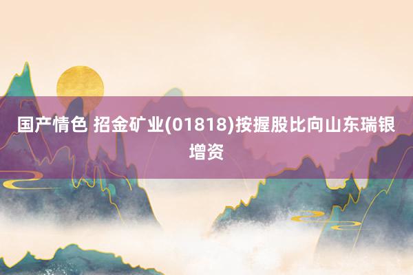 国产情色 招金矿业(01818)按握股比向山东瑞银增资
