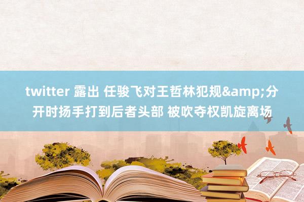 twitter 露出 任骏飞对王哲林犯规&分开时扬手打到后者头部 被吹夺权凯旋离场