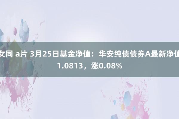 女同 a片 3月25日基金净值：华安纯债债券A最新净值1.0813，涨0.08%
