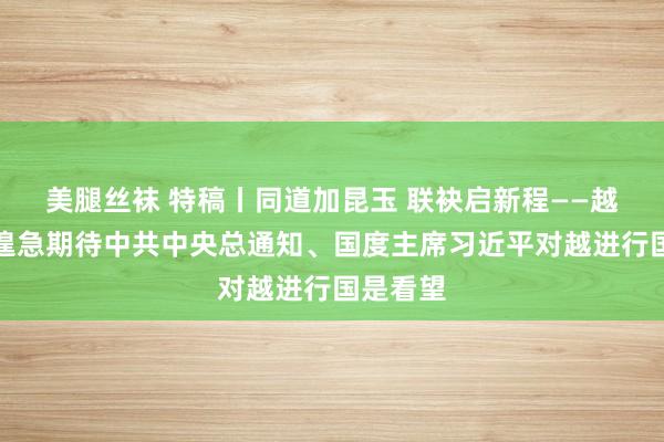 美腿丝袜 特稿丨同道加昆玉 联袂启新程——越南各界遑急期待中共中央总通知、国度主席习近平对越进行国是看望