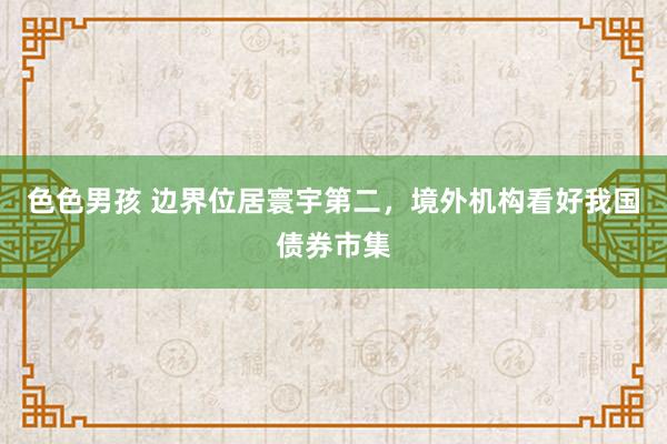 色色男孩 边界位居寰宇第二，境外机构看好我国债券市集