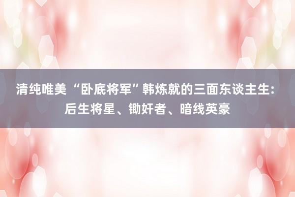 清纯唯美 “卧底将军”韩炼就的三面东谈主生: 后生将星、锄奸者、暗线英豪
